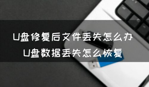 u盘的文件修复了之后不见了(修复u盘文件损坏的6个方法)插图
