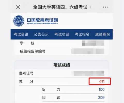 英语四级查分(英语四级查分官网入口2023)插图6