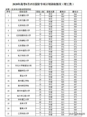 高校专项的大学降分表(高校专项的大学降分表安徽)插图11